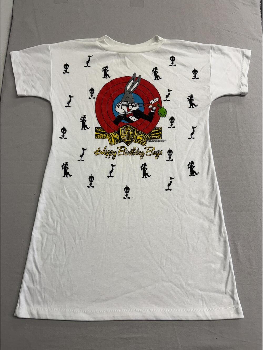 Vintage Looney Tunes 1989 Bugs Bunny 50th Anniversary Tee OS